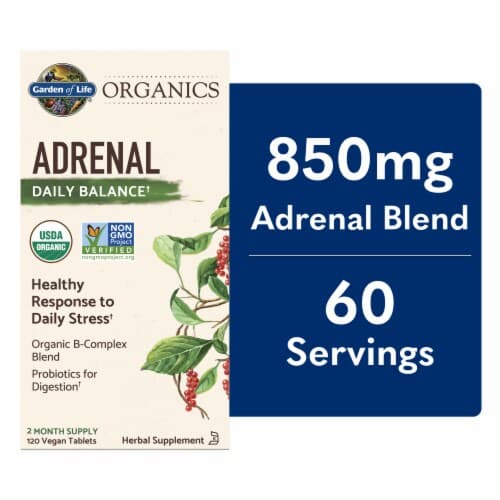 Garden Of Life Mykind Organics Adrenal Herbal Supplement