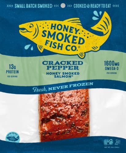 Honey Smoked Fish Co Cracked Pepper Salmon