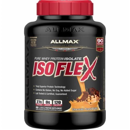 Allmax Nutrition Isoflex Peanut Butter Chocolate Flavored Pure Whey Protein Isolate