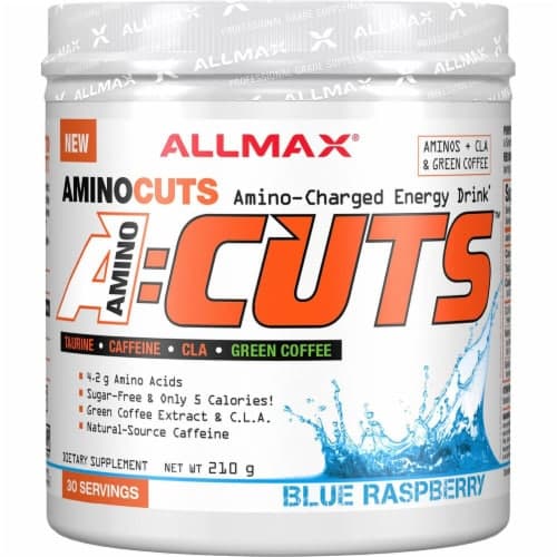 Allmax Nutrition  A-Cuts Amino-Charged Energy Drink   Blue Raspberry