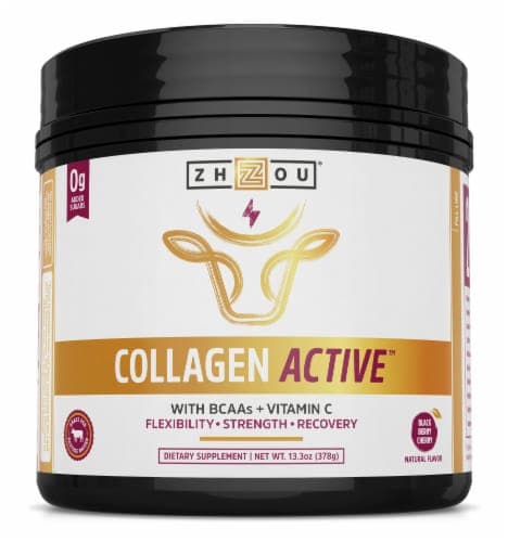 Zhou Collagen Active Black Cherry Flavor Collagen Powder