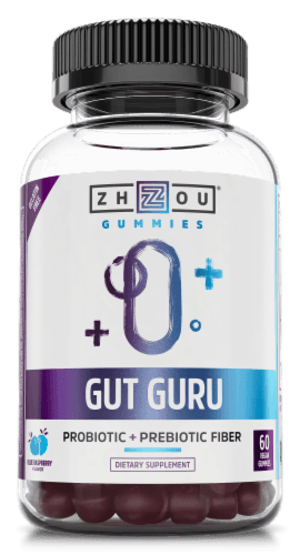 Zhou Gummies Gut Guru Probiotic + Prebiotic Fiber
