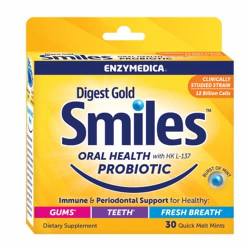 Enzymedica Digest Gold Smiles Probiotic Mints