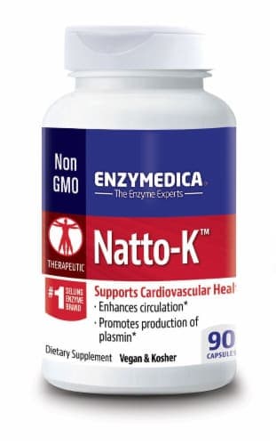 Enzymedica  Natto-K Dietary Supplement Capsules