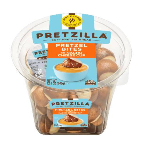 Pretzilla Soft Pretzel Bites With Nacho Cheese