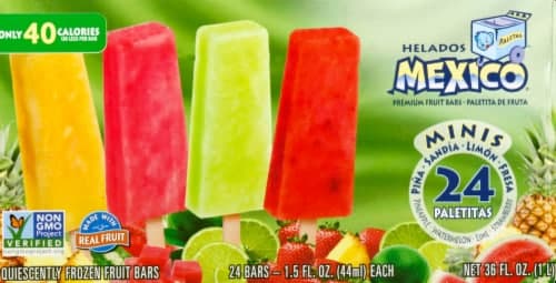 Helados Mexico Mini  Fruit Bars Variety