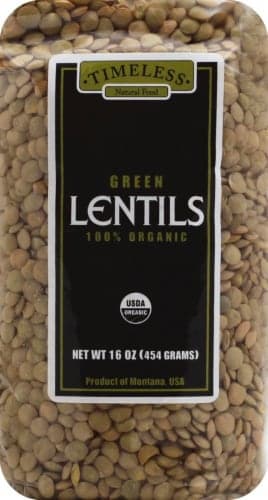 Timeless Natural Food 100% Organic Green Lentils