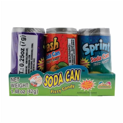 Kidsmania Soda Can Fizzy Candy