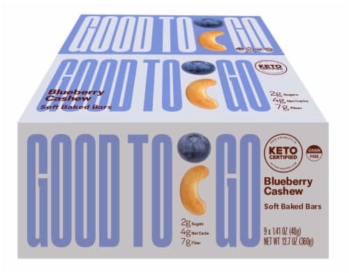 Good To Go Blueberry Cashew Keto Snack Bars