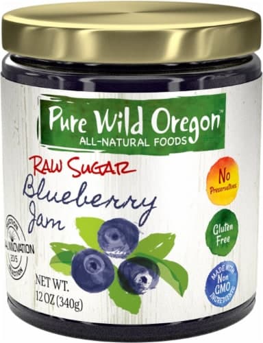 Pure Wild Oregon Raw Sugar Blueberry Jam