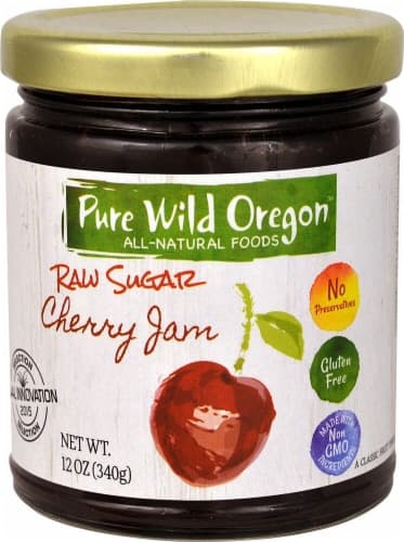 Pure Wild Oregon Raw Sugar Cherry Jam