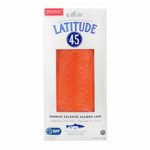 Latitude 45  Sliced Cold Smoked Atlantic Salmon Loin