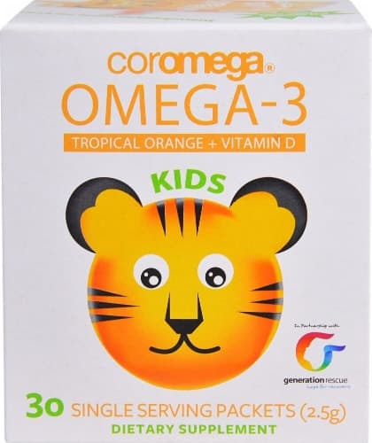 Coromega Omega 3 Kids Tropical Orange Supplement