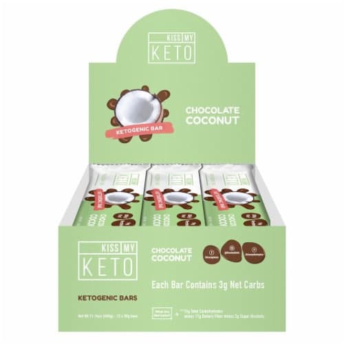 Kiss My Keto Chocolate Coconut Flavor Ketogenic Bars