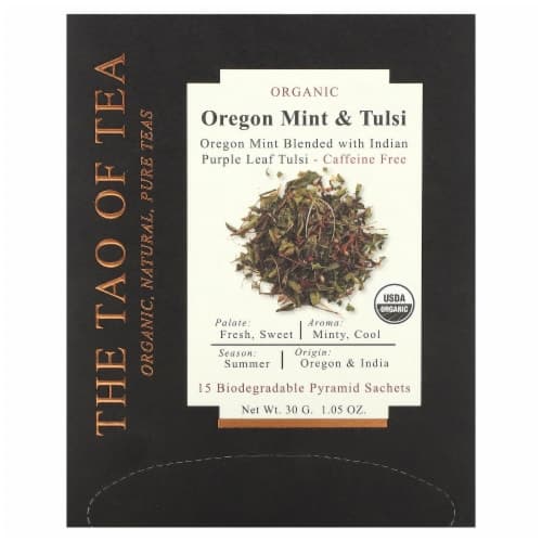 The Tao Of Tea 235804 Pyramid Sachets Oregon Mint Tulsi