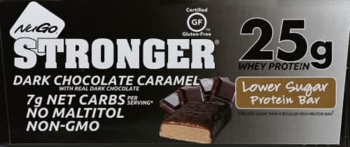 Nugo Stronger Dark Chocolate With Caramel Protein Bars