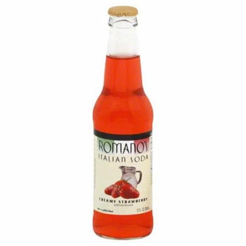 Romano'S Creamy Strawberry Italian Soda
