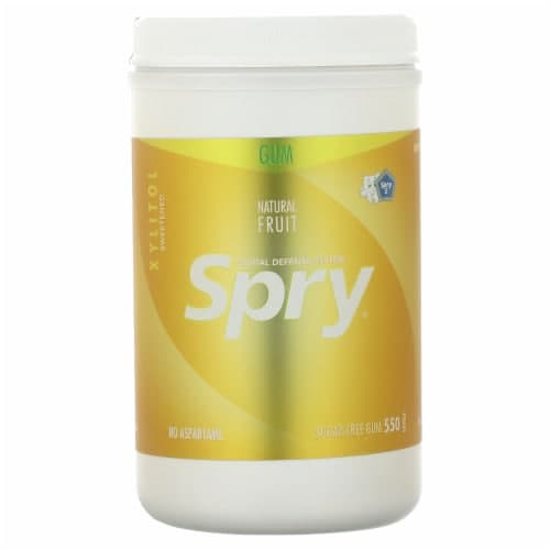 Spry Fresh Natural Xylitol Chewing Gum Dental Defense System Aspartame-Free Sugar Free Gum