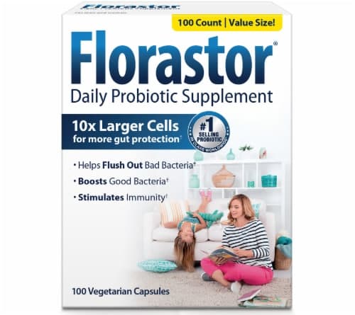 Florastor Daily Probiotic Supplement Capsules