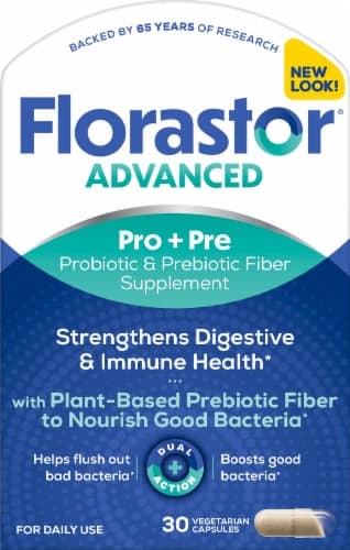 Florastor Select Daily Probiotic & Prebiotic Supplement Capsules