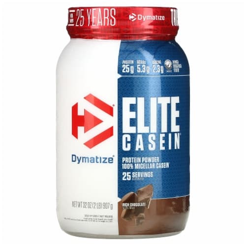 Dymatize Elite Casein Rich Chocolate Protein Powder