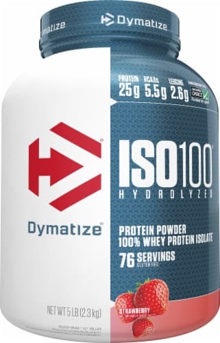 Dymatize  Iso100 Hydrolyzed 100% Whey Protein Isolate   Strawberry