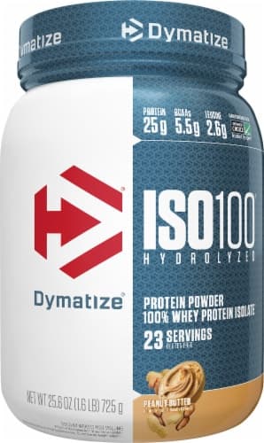 Dymatize  Iso100 Hydrolyzed 100% Whey Protein Isolate   Peanut Butter