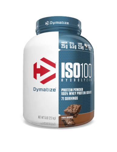 Dymatize Iso100 Hydrolyzed Fudge Brownie Flavored Whey Protein Isolate