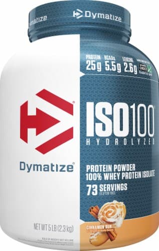 Dymatize Iso•100 Hydrolyzed 100% Whey Protein Isolate - Cinnamon Bun