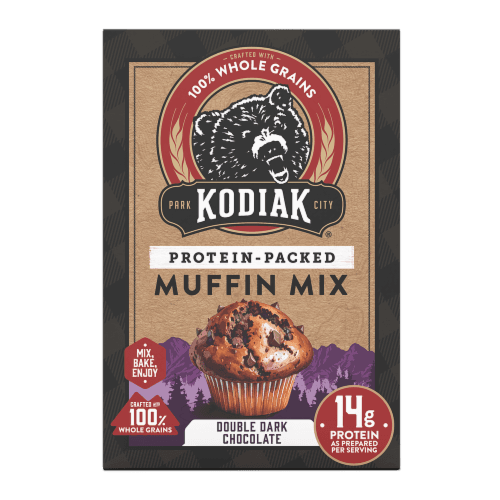 Kodiak Double Dark Chocolate Protein-packed Muffin Mix