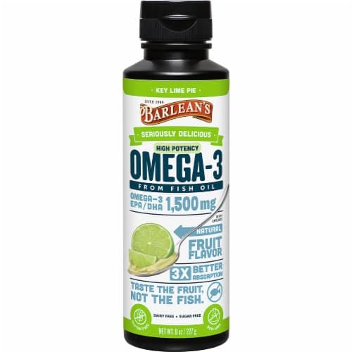 Barlean'S Seriously Delicious Key Lime Pie High Potency Omega-3 Fish Oil