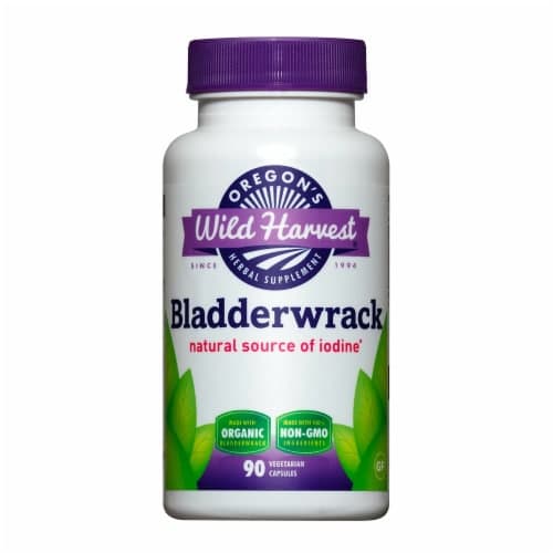 Oregon'S Wild Harvest Bladderwrack Dietary Supplement Vegetarian Capsules