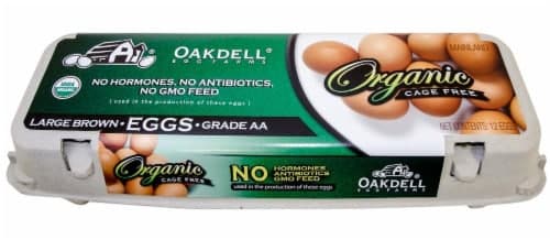 Oakdell Egg Farms Cage Free Large Brown Organic Eggs