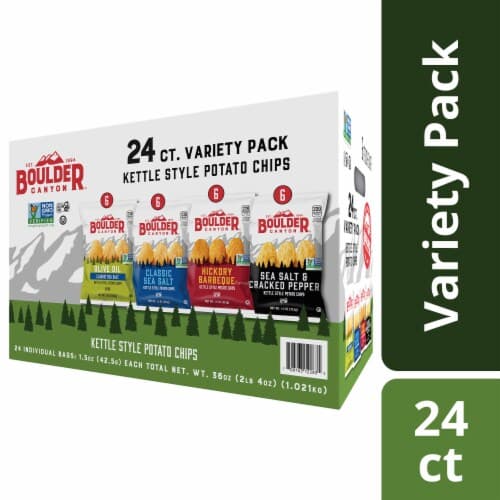 Boulder Canyon Ivt012283 Boulder Canyon Chips Variety Pack - Natural
