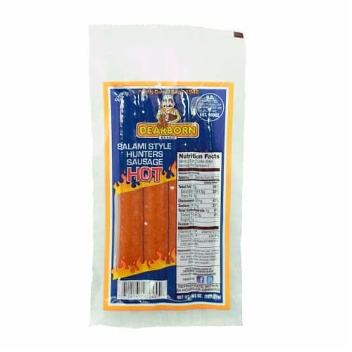 Dearborn Hot Salami Style Hunters Sausage