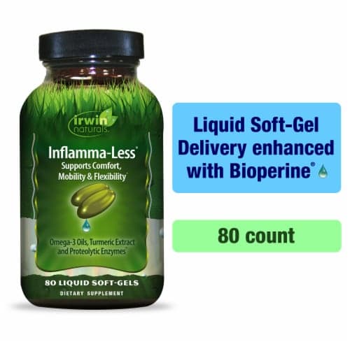 Irwin Naturals Inflamma-Les Supplement Liquid Soft-Gels