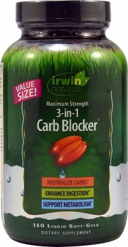 Irwin Naturals  Maximum Strength 3-In-1 Carb Blocker
