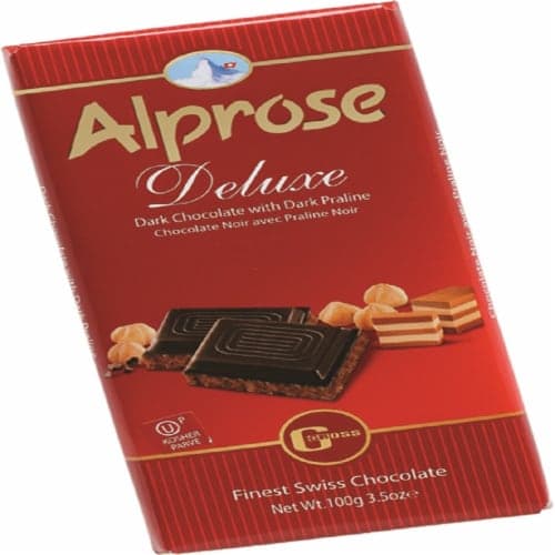 Alprose Dark Chocolate Bar With Hazelnut Praline