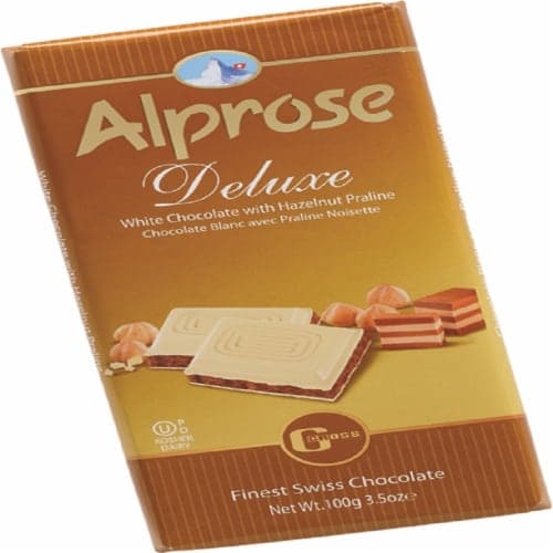Alprose White Chocolate Bar With Hazelnut Praline