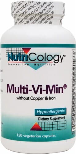 Nutricology  Multi-Vi-Min Without Copper And Iron