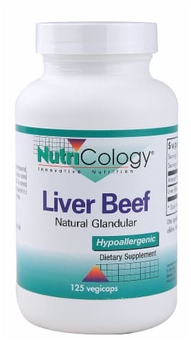 Nutricology  Liver Beef Natural Glandular