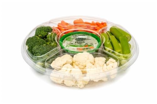 Large Vegetable Tray With Dip