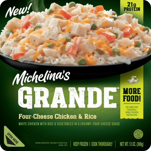 Michelina'S Grande Four-Cheese Chicken And Rice  Meal