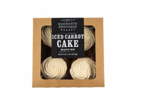 Schwartz Brothers Bakery Iced Carrot Cake Muffins