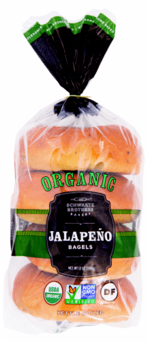 Schwartz Brothers Bakery Organic Jalapeno Bagels
