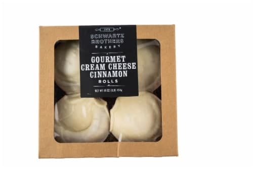 Schwartz Brothers Bakery Kosher Gourmet Cream Cheese Cinnamon Rolls