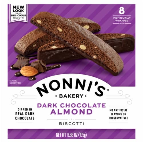 Nonnis Biscotti Dark Chocolate Almond