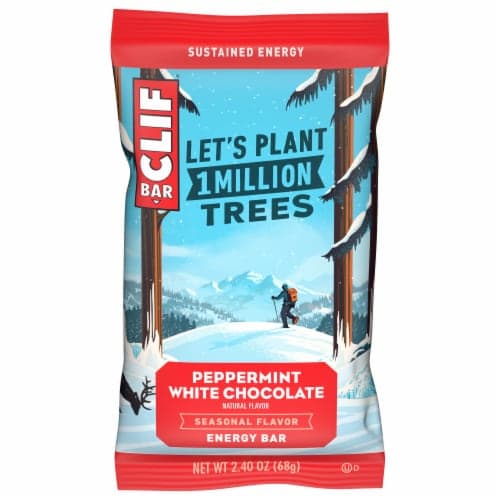 Clif Bar Peppermint White Chocolate Flavor Seasonal Energy Bar