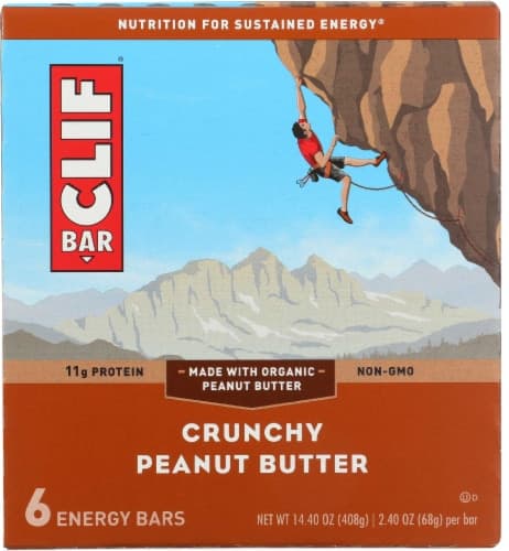 Clif Crunchy Peanut Butter Energy Bar, - 54 Per Case