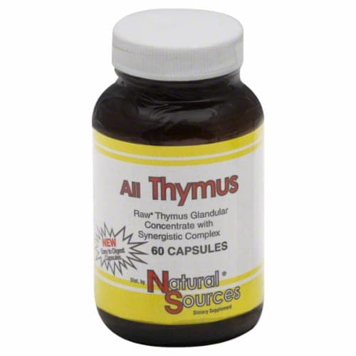 Natural Sources All Thymus Dietary Supplement Capsules